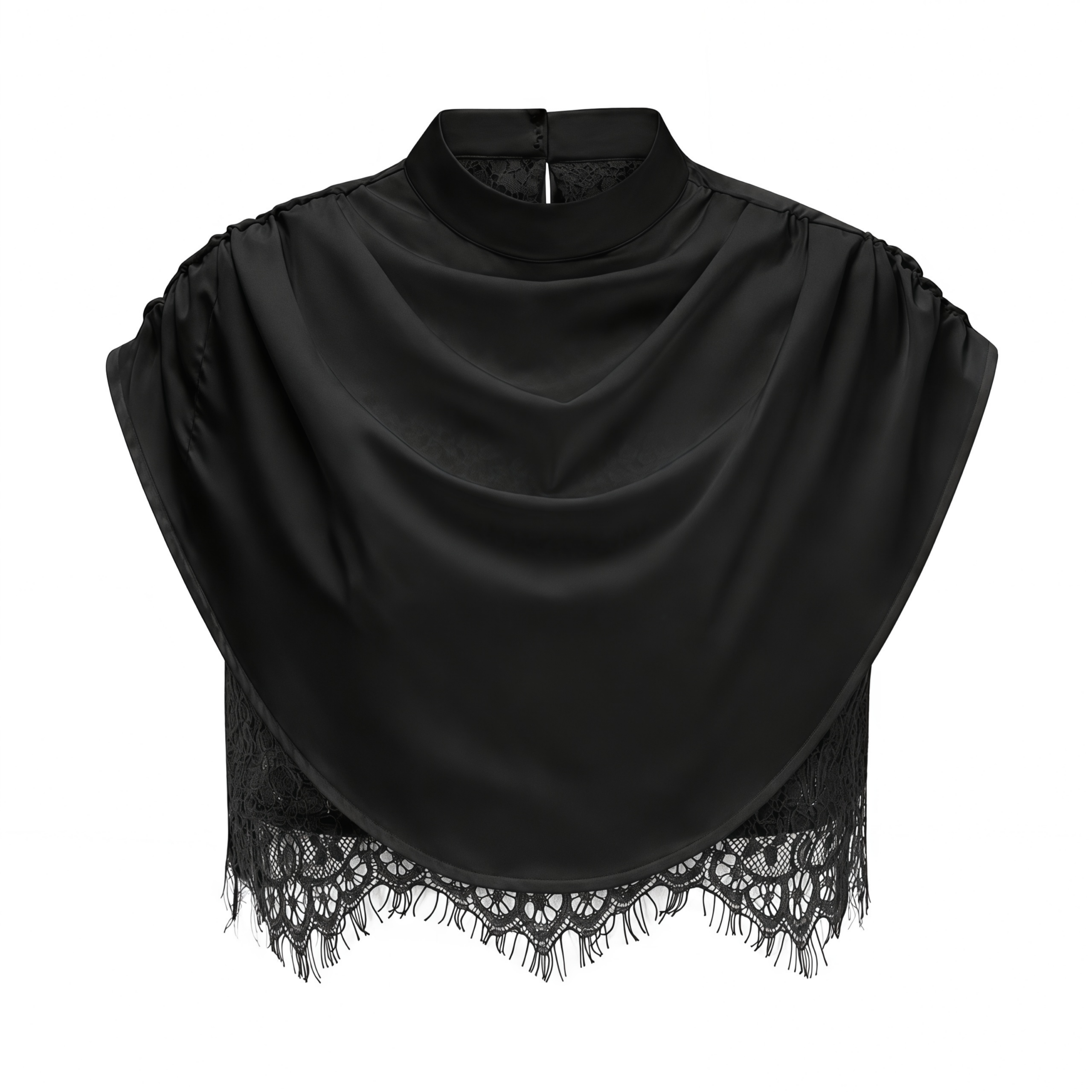 SiosiBlackRuchedTop_SkirtSetwithLaceTrim_4_218f2f02-90d1-44f0-88c5-e05d2ca80a70 BLACK SATIN CORSET CROP TOP & RUCHED MINI SKIRT SET